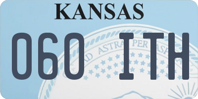 KS license plate 060ITH
