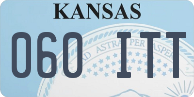 KS license plate 060ITT
