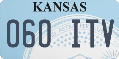 KS license plate 060ITV