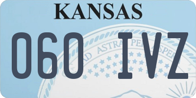 KS license plate 060IVZ