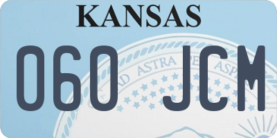 KS license plate 060JCM