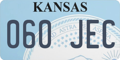 KS license plate 060JEC