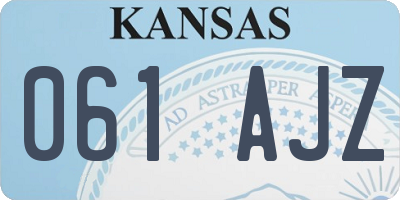 KS license plate 061AJZ