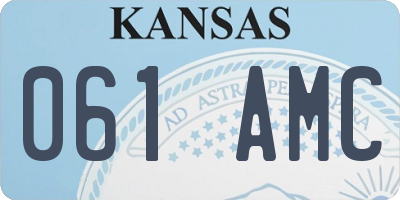 KS license plate 061AMC
