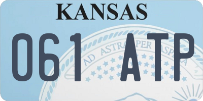 KS license plate 061ATP