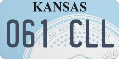 KS license plate 061CLL