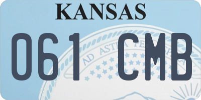 KS license plate 061CMB