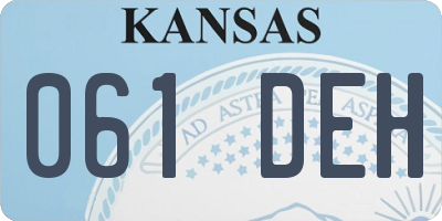 KS license plate 061DEH
