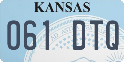 KS license plate 061DTQ