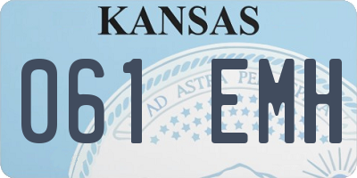 KS license plate 061EMH