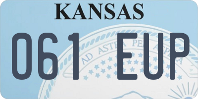 KS license plate 061EUP