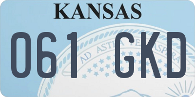 KS license plate 061GKD