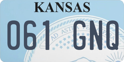 KS license plate 061GNQ