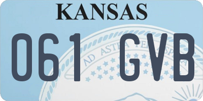 KS license plate 061GVB