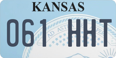 KS license plate 061HHT