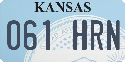 KS license plate 061HRN