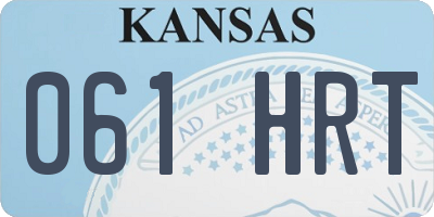 KS license plate 061HRT