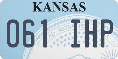KS license plate 061IHP