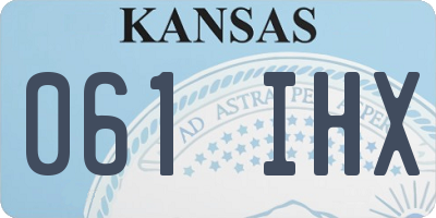 KS license plate 061IHX