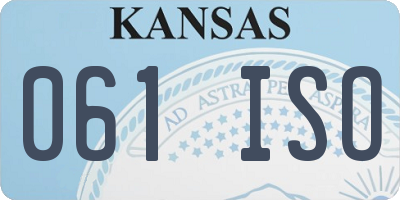 KS license plate 061ISO