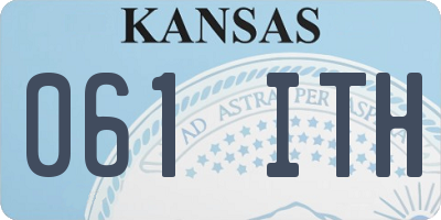KS license plate 061ITH