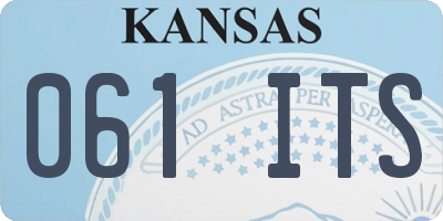 KS license plate 061ITS