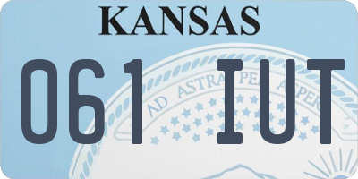 KS license plate 061IUT