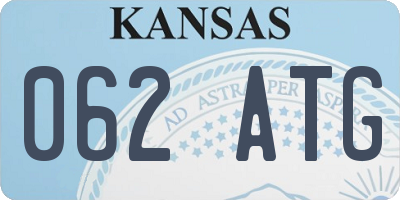 KS license plate 062ATG