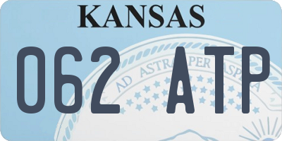 KS license plate 062ATP