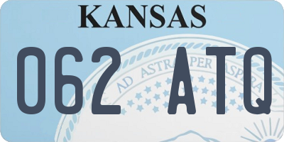 KS license plate 062ATQ