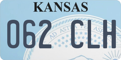 KS license plate 062CLH
