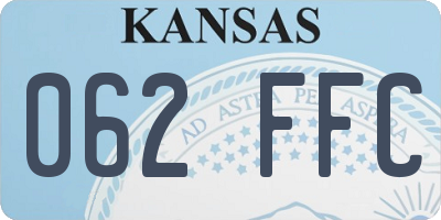 KS license plate 062FFC