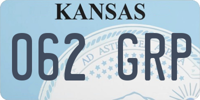KS license plate 062GRP