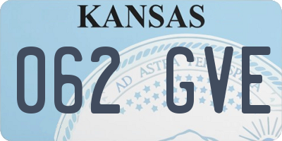 KS license plate 062GVE