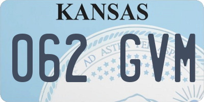 KS license plate 062GVM