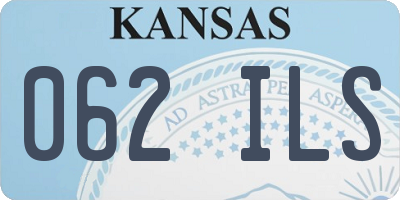 KS license plate 062ILS