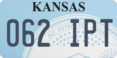 KS license plate 062IPT