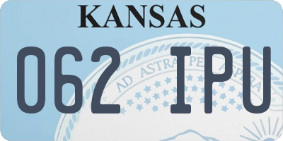 KS license plate 062IPU