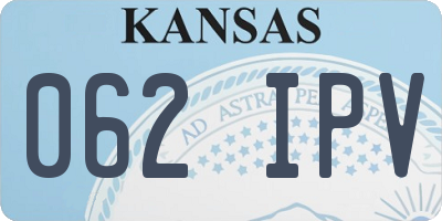 KS license plate 062IPV