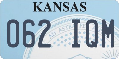 KS license plate 062IQM