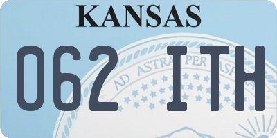 KS license plate 062ITH