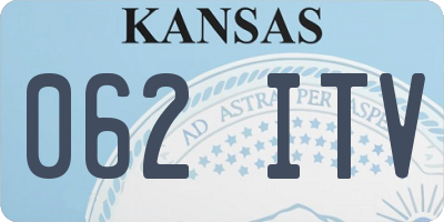 KS license plate 062ITV