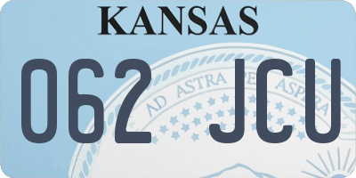 KS license plate 062JCU
