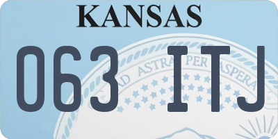 KS license plate 063ITJ