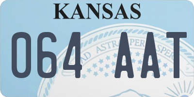 KS license plate 064AAT