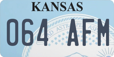 KS license plate 064AFM