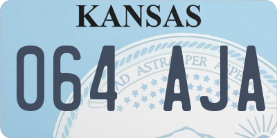 KS license plate 064AJA