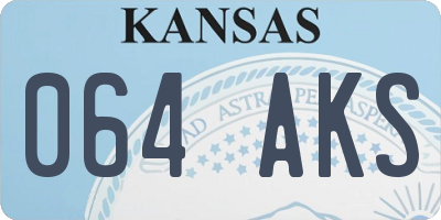 KS license plate 064AKS