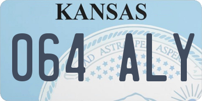 KS license plate 064ALY