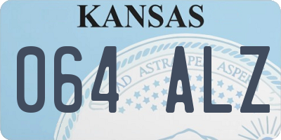 KS license plate 064ALZ